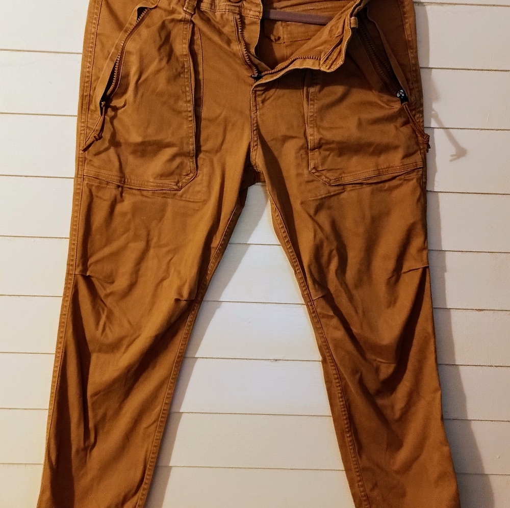 Abercrombie Fitch 29x30 Slim Straight Cargo Skater Streetwear Y2K Men's Brown
